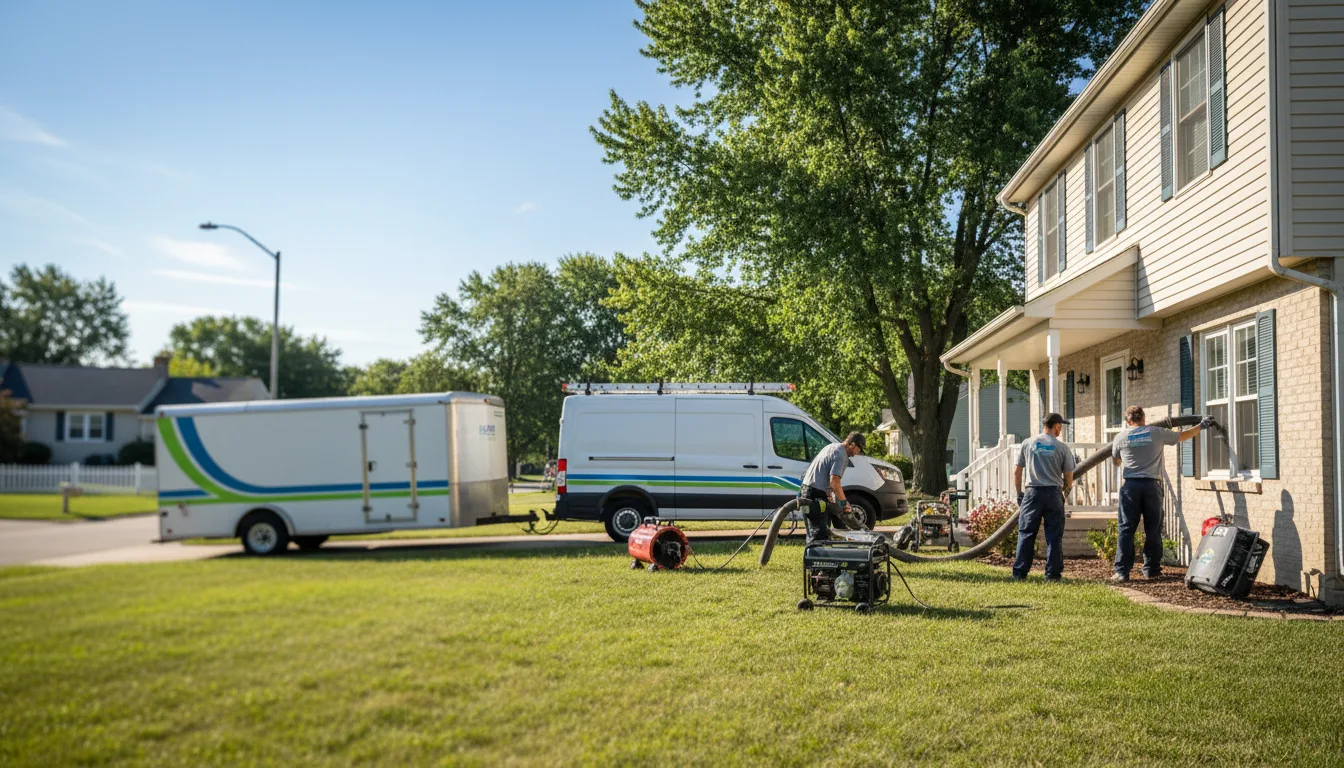 Flooded Basement Restoration And Cleanup With Repair in Meriden, KS near me
